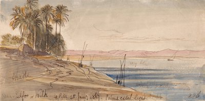 Bij Edfu of Kilh door Edward Lear